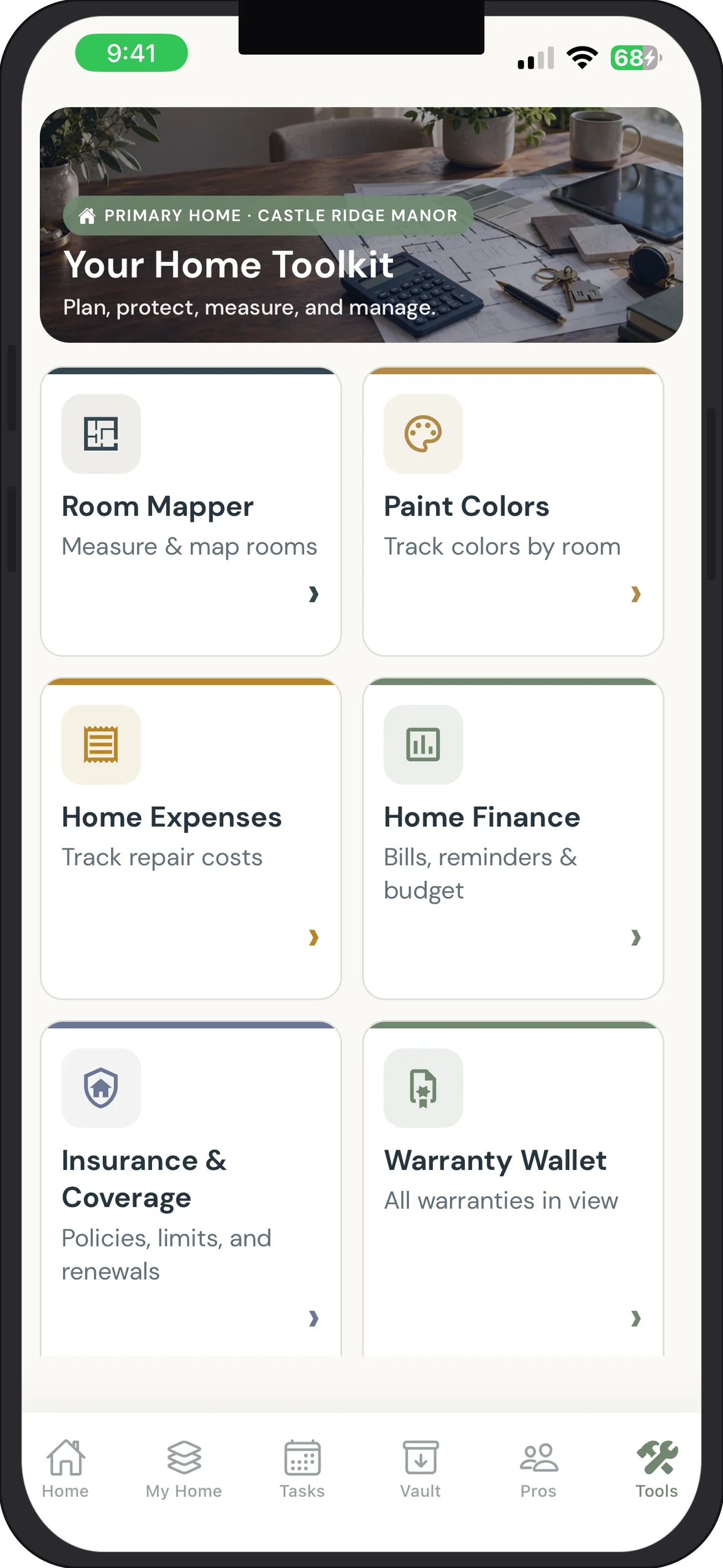Noah360 redesigned practical tools without the clutter screen