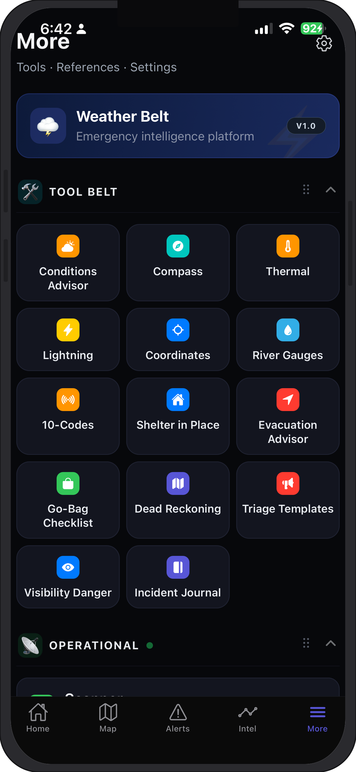 Weather Belt tool belt